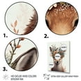 thumbnail image 3 of Designart Cute Baby Fox With Floral Crown V Canvas Wall Art, 3 of 5
