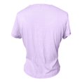 thumbnail image 4 of Daznico Women's Ribbed Knit Lace Henley T Shirt Short Sleeve Casual Summer Slim Fit Tops,S, 4 of 5