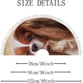 thumbnail image 2 of GZHJMY Christmas Tree Skirt Xmas Tree Skirts 48" Cavalier King Charles Spaniel Portrait Christmas Tree Mat for Christmas Holiday Party Ornaments, 2 of 6