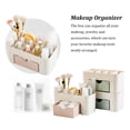 thumbnail image 3 of serony Makeup Organizer Wristwatch Storage Box with Drawer Nail Polish Case Exquisite Case Desktop Sundries Container Cosmetics Brush Holder for Dorm Light green, 3 of 9