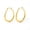 Gold, variant on 14K Gold Plated Chunky Oval Hoop Earrings for Women, Titanium Steel Ear Needle Lightweight Thick Hoop Jewelry, Stylish Daily Casual Wear Earrings