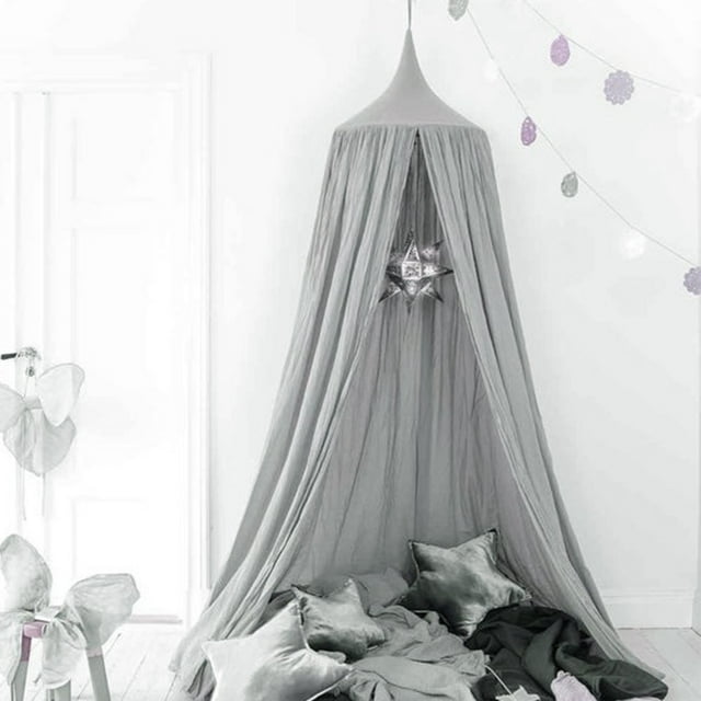 Tienda de campaña para cama de cúpula para habitación de niños - Gris carbón Ormromra WL-00270