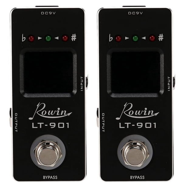 2X -901 Pedal de Efecto de Mini Cromático Verdadero Bypass Pantalla Lcd Pedal Digital Piezas de Guitarra Accesorios