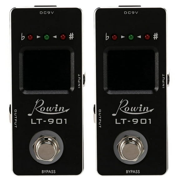 2X -901 Guitar Tuner Effect Pedal Mini Chromatic True Bypass Lcd Display Digital Pedal Guitar Parts Accessories