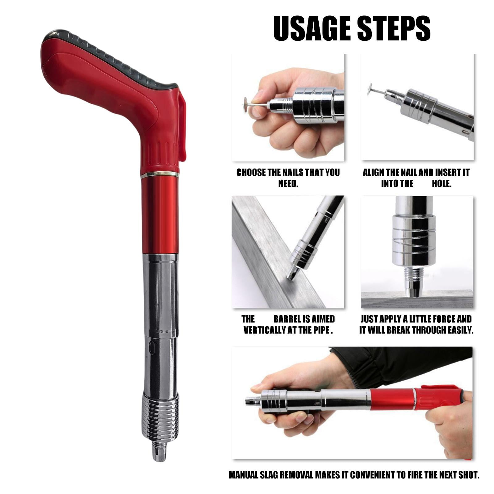 Finish Package Concrete Nailer for Flexible Use in Wiring Fixing and Small Device Mounting