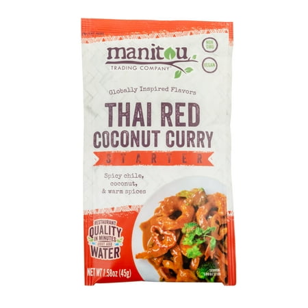 Thai Coconut Red Vegan Curry Starter, 8/1.58 Ounce Pouch
