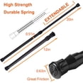 thumbnail image 2 of Tension Rods Shower 12 in to 20 Small Adjustable Curtain Rods Window Rods in Extendable Telescopic Width Spring Cupboard Bars for Kitchen Utensils, Closet, Cabinet,Fit in The Spaces to Stay Up,2 Pack, 2 of 7