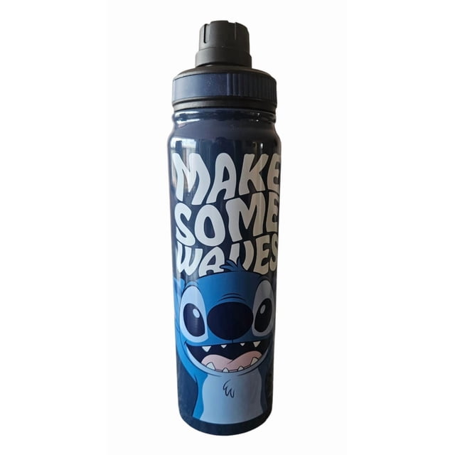 Termo Metalico Doble Pared Aislamiento Al Vacio Disney Stitch 800ml