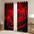 thumbnail image 2 of Feelyou Rose Flower Black Out Curtains, Valentine's Day Curtains Pack of 2 (42x63 Each), 2 of 6