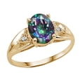 thumbnail image 2 of Tommaso Design� Genuine 9x7 Oval Mystic Rainbow Topaz Ring, 2 of 9