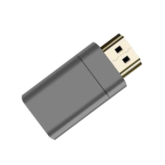 Magnetic -Compatible Adapter 8K High-Definition Male to Female Converter for TV Projector Laptop MaGray