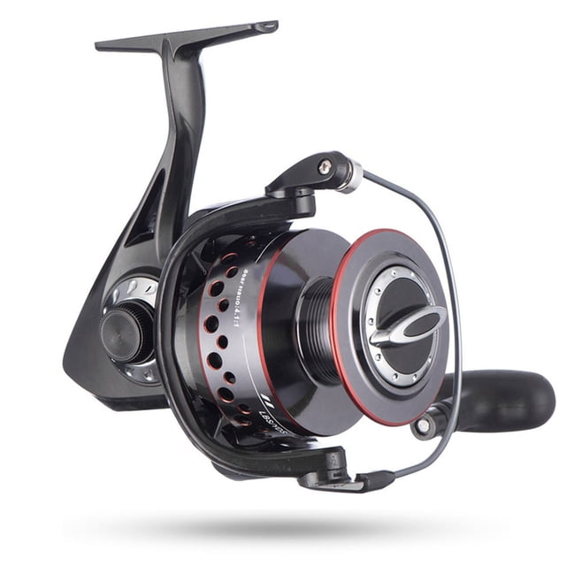 Fishing Reel Metal Spool Spinning Reel Stainless Steel Handle Line Spool Saltwater 10000 Series Winter Fishing Accessorie ,Rigid Aluminum Skeletal Frame