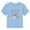 Light Blue, variant on Toddler's Lilo & Stitch Distressed Surfing Stitch  Graphic Tee Light Blue 3T