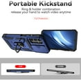 thumbnail image 6 of for Samsung Galaxy A25 5G Case with Slide Camera Cover HD Screen Protector [Military Grade 16ft. Drop Tested] Magnetic Ring Holder Kickstand Protective Phone Case for Galaxy A25 5G 2024, Navy Blue, 6 of 18
