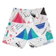 thumbnail image 7 of FORMRS Boys Swim Trunks Quick Dry Mesh Liner Boardshorts Sizes XS-XL, Green Retro Triangles, 7 of 7