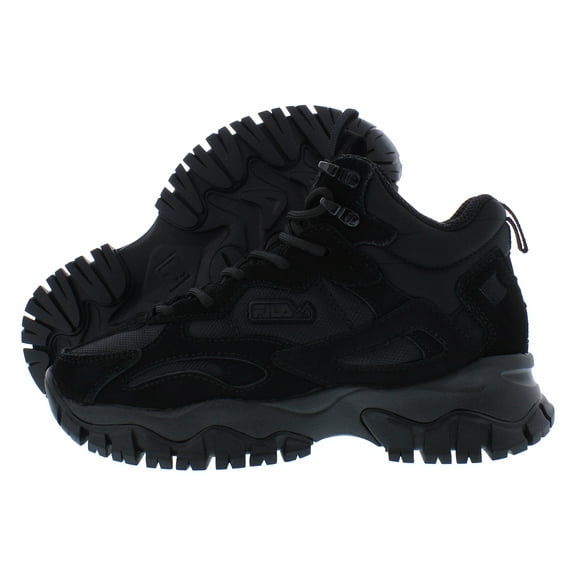 Fila Ray Tracer TR 2 Mid GS Boys Shoes Size 6, Color: Black/Black/Black