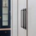 thumbnail image 5 of Goo-Ki 2 Pack Matte Black Cabinet Pulls with Backplate, 7.6"(192mm) Hole Center Zinc Alloy Cabinet Dresser Handles for Bar Cupboard Closet Wardrobe (G018), 5 of 10