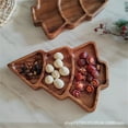 thumbnail image 4 of Christmas Wooden Appetizer Tray Christmas Tree Shaped Wooden Serving Platter Sushi Serving Tray Wood Charcuterie Board Tray Snack Dessert Candy Dish Plate ,11.6x8.4Inch, 4 of 5