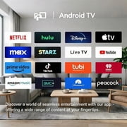 FPD 43-inch Smart TV, 1080P FHD Android TV with Google Play Built-in Chromecast, Dolby Audio, Hdr 10, Flat Television with Assistant Voice Control