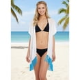 thumbnail image 4 of HAPPY BAY Women's Chiffon Summer Beach Open Front Holiday Kimono Beachwear Duster Cardigans for Women XL-XXL Sky Smoke_AB743, 4 of 6