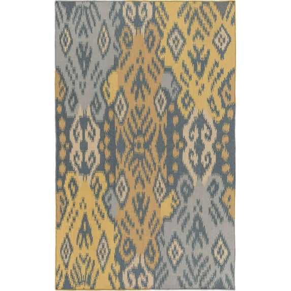 Surya WRR2004-913 Blue Wanderer 9' X 13' Rectangle Wool Hand Woven Transitional Area Rug