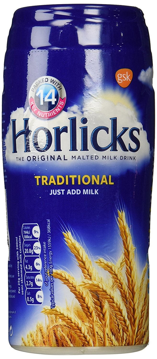 Horlicks Malt Beverage Mix, Traditional, 17.6 Oz