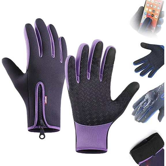 Velura/Copeaccept/Gradientiscolor Ultimate Waterproof & Windproof Thermal Non-Slip Gloves, Velura Winter Gloves, Thermal Touch Screen Windproof Gloves,Winter Cycling Touch Screen Glove
