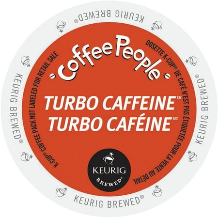 Coffee People Turbo Caffeine, K-Cup Portion Pack for Keurig Brewers (96 Count)