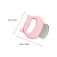 thumbnail image 2 of Liquidation & Promo, Grooming Comb, De-shedding Brush, Stainless Steel Bristles + Ergonomic Handle, Half-curved Design, For Dogs Cats, Professional Home Use, Durable Travel Friendly Akmoler, 2 of 6