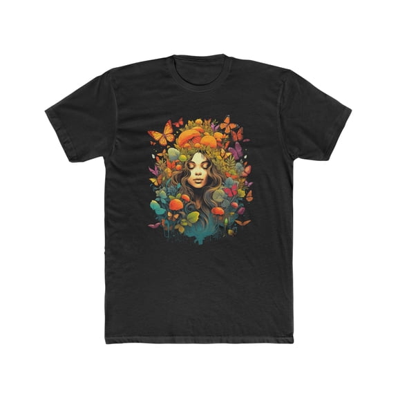 Butterfly Girl 1 Premium Fit Cotton T-Shirt