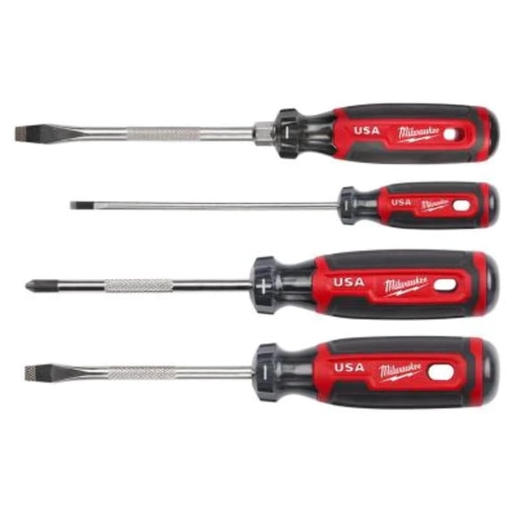 Juego de Destornilladores Milwaukee MT200-4 Punta Plana Mango Cushion Grip