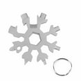 thumbnail image 2 of Pocketable Wrench 18 In 1 Snowflake Multitool,Stainless Steel Hand Tools-Snow Wrench, 2 of 7