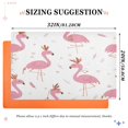 thumbnail image 2 of 32x20 Inch Doormat Indoor Entrance Mat Entrance Welcome Mat Outdoor Mats for Front Door Cute Pink Flamingo Pattern, 2 of 8