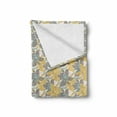 thumbnail image 2 of Floral Soft Flannel Fleece Throw Blanket, Abstract Digital Artwork with Stripes Flowers and Grunge Paint Splashes Image, Cozy Plush for Indoor and Outdoor Use, 70" x 90", Multicolor, by Ambesonne, 2 of 6