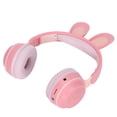 thumbnail image 2 of Auriculares en línea, oreja de conejo Bluetooth 5.0 sobre los auriculares del niño de las auriculares del oído estético elegante, 2 of 8