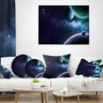 thumbnail image 4 of Designart Blue and Purple Nebula - Contemporary Throw Pillow - 18x18, 4 of 5