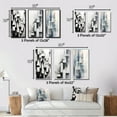thumbnail image 4 of Designart "Zen in Grey Abstract VI" Minimalism Framed Wall Art Set Of 3 - Grey Minimalism Frame Gallery Set For Office Decor, 4 of 7