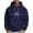Navy, variant on SGFCWSX Mens Oversized Hoodie Men Fleece Lined with Drawstring Hood Casual Graphic Pullover Sweatshirt Pink Size 2XL