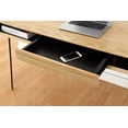 thumbnail image 5 of Proman Products Writing Desk with Metal Legs in Oak and Black, 5 of 5