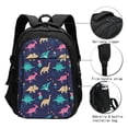 thumbnail image 3 of Balery Cartoon Dinosaur Mochila con carga USB para hombre y mujer - Mochila impermeable y antirrobo para laptop con puerto USB para viajes, trabajo, 3 of 7