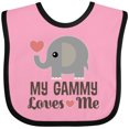 thumbnail image 3 of Inktastic My Gammy Loves Me Grandchild Boys or Girls Baby Bib, 3 of 4