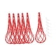 thumbnail image 3 of 6 piezas de bolsas de red para colgar sandías, cuna para melones, sandías para exteriores, protegen el jardín con bolsas de malla con cordón, hamaca Rojo, 3 of 8