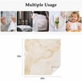 thumbnail image 4 of Marble Beige Cloth Napkins, Modern Abstract Ink Painting Luxury Washable and Reusable Dinner Napkins Set of 8, Table Napkin for Kitchen Party Birthday Wedding Hotel Housewarming 20"x20", 4 of 8
