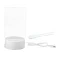 thumbnail image 3 of Tablero de notas acrílico con rotuladores, pizarra blanca LED, tablero de USB para aniversario, San Valentín, decoración de oficina, regalo p rectángulo Fernando Tablero de mensajes, 3 of 8