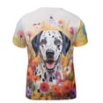 thumbnail image 2 of Welcome Spring Summer Dalmatian Portrait Flower Blue Sky All Over Print 3D Shirt Unisex Merch Dog Lover - 12001, 2 of 6