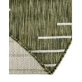 thumbnail image 6 of Unique Loom Outdoor Modern Collection Area Rug - Tambor (4' Round Green/Ivory), 6 of 6