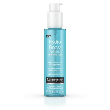 Neutrogena Hydro Boost Hydrating Hyaluronic Acid Cleansing Gel, 6 (Best Cleansing Oil For Acne Prone Skin)