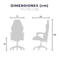 thumbnail image 4 of Silla Gamer Ajustable Ergonomica ZD12 Rojo Mundo In, 4 of 9
