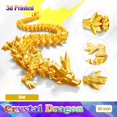 thumbnail image 4 of Dragon Toy HyBais HyBais, 30 cm, con diseño de dragón de cristal impreso en 3D, 4 of 8
