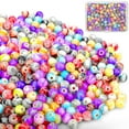 thumbnail image 1 of HAOAN 1050pcs Crystal Glass Rondelle Beads  Multi-Color Clear Crystal Beads for Beading Craft Jewelry Making  6mm 21 Colors, 1 of 5